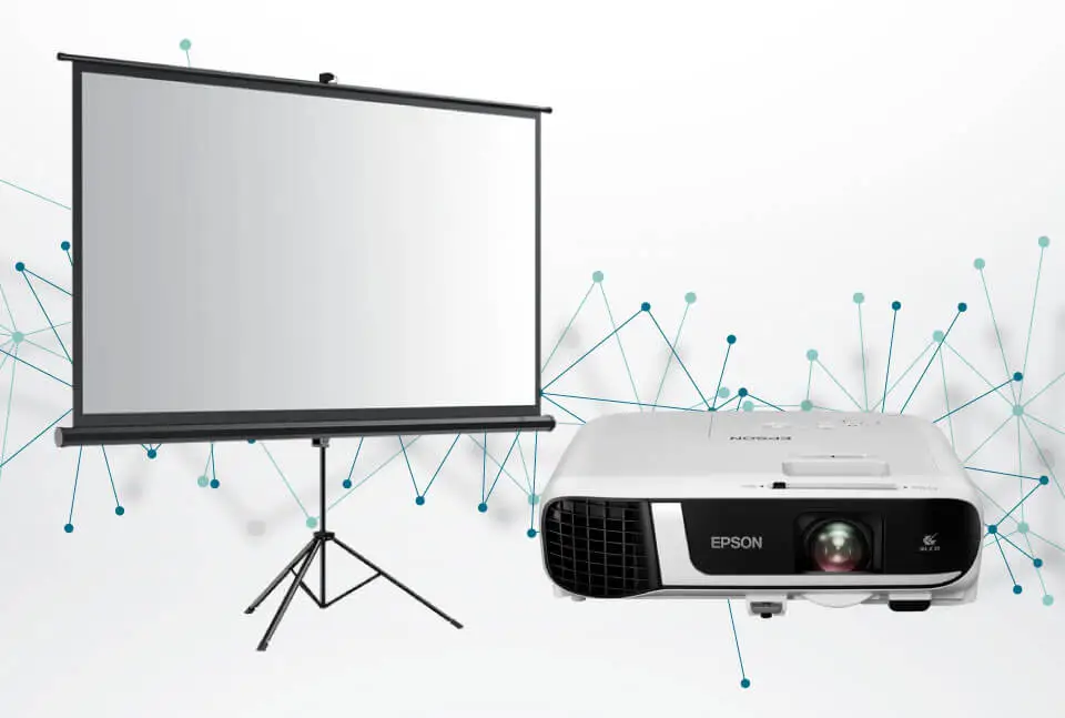 Epson projector & screen